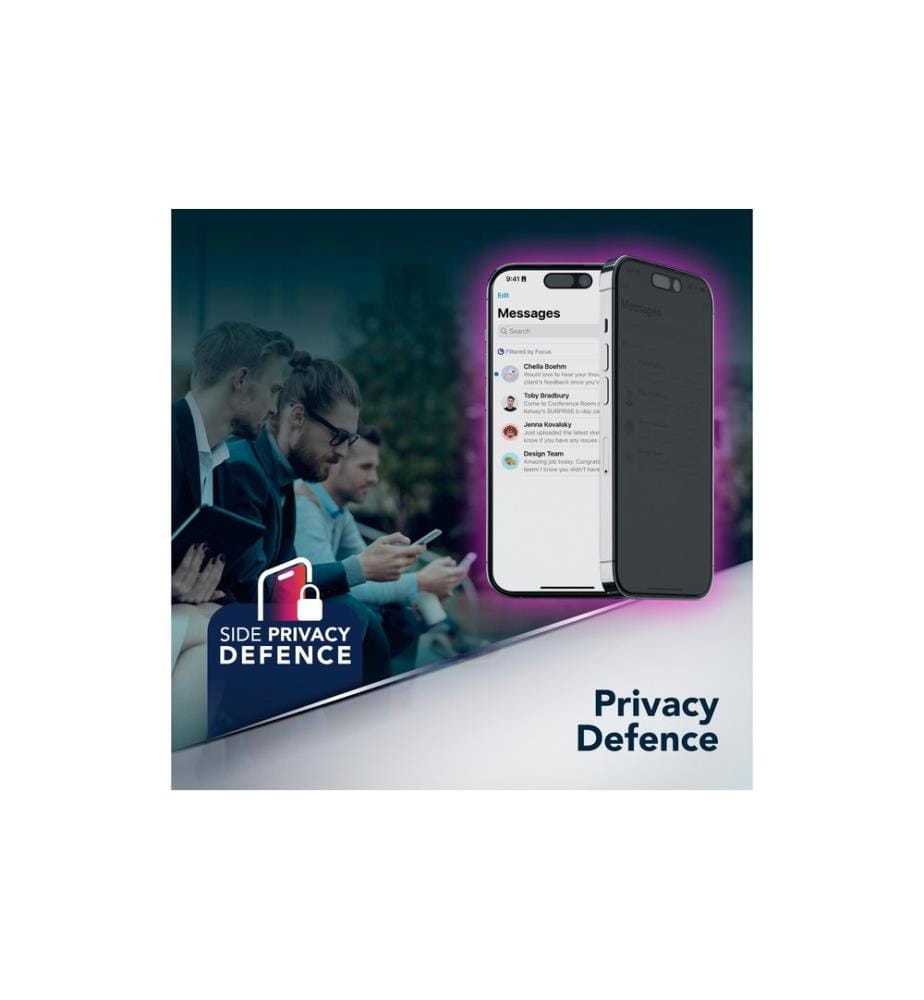 Cellular Line - Protection d'écran Reinforced Privacy Glass iPhone 17 Pro