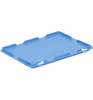 UTZ - Couvercle à charnière RAKO pour bac gerbable 400 x 300 mm