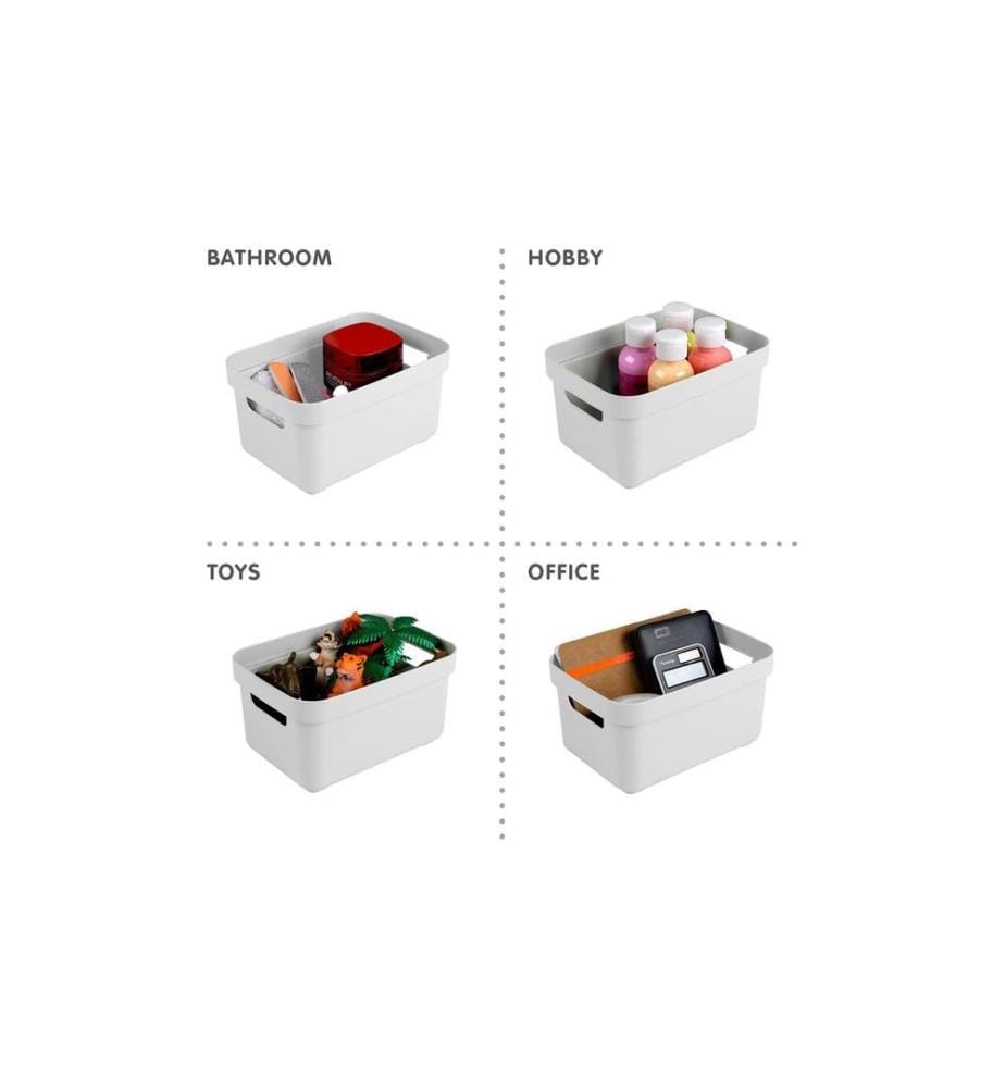 SIGMA HOME - Boîte de rangement 2.5 litres Blanc