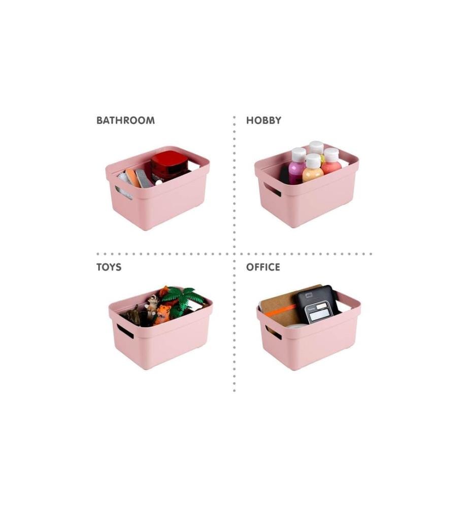 SIGMA HOME - Boîte de rangement 2.5 litres Rose