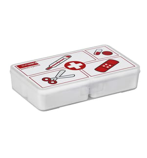 SIGMA HOME - Erste Hilfe Box mit 4 Einteilungen Weiss