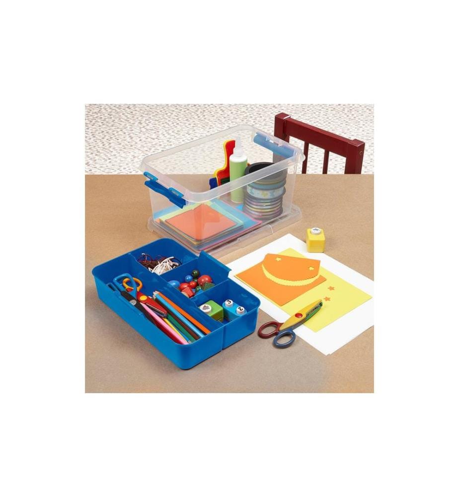 SIGMA HOME - Boîte de rangement Q-Line Bleu, Volumes: 6 l