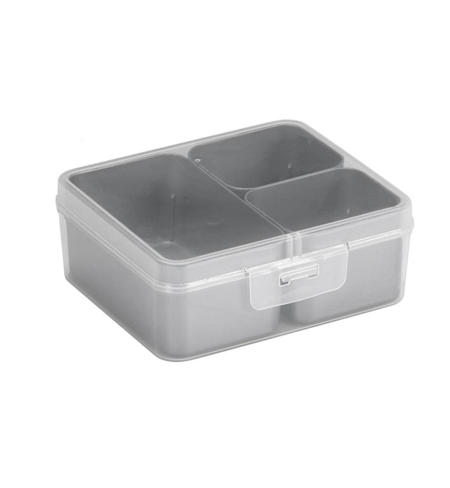 SIGMA HOME - Aufbewahrungsbox Q-Line Grau, Volumen: 0.9 l
