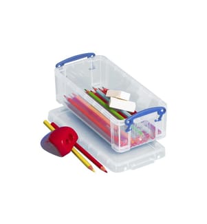 REALLY USEFUL BOX - Aufbewahrungsbox 0.9 Liter Transparent