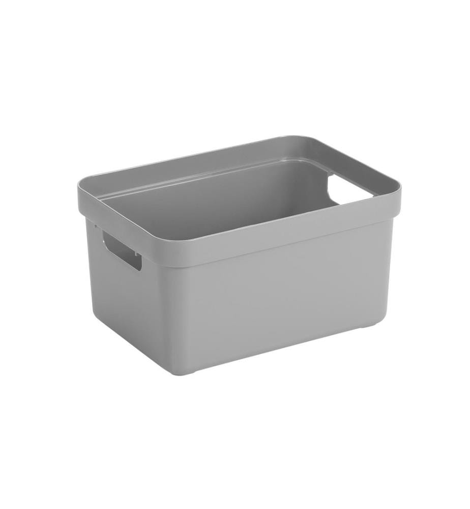 SIGMA HOME - Boîte de rangement 13 l Gris clair