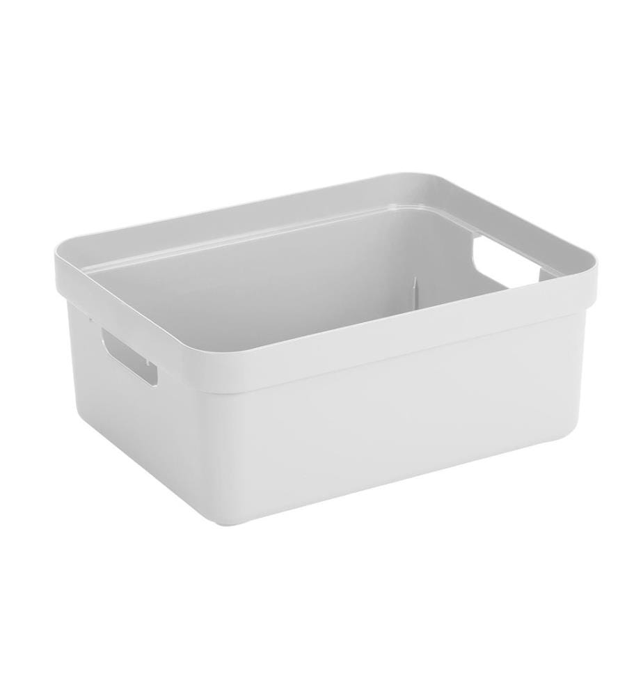 SIGMA HOME - Boîte de rangement 24 l Blanc