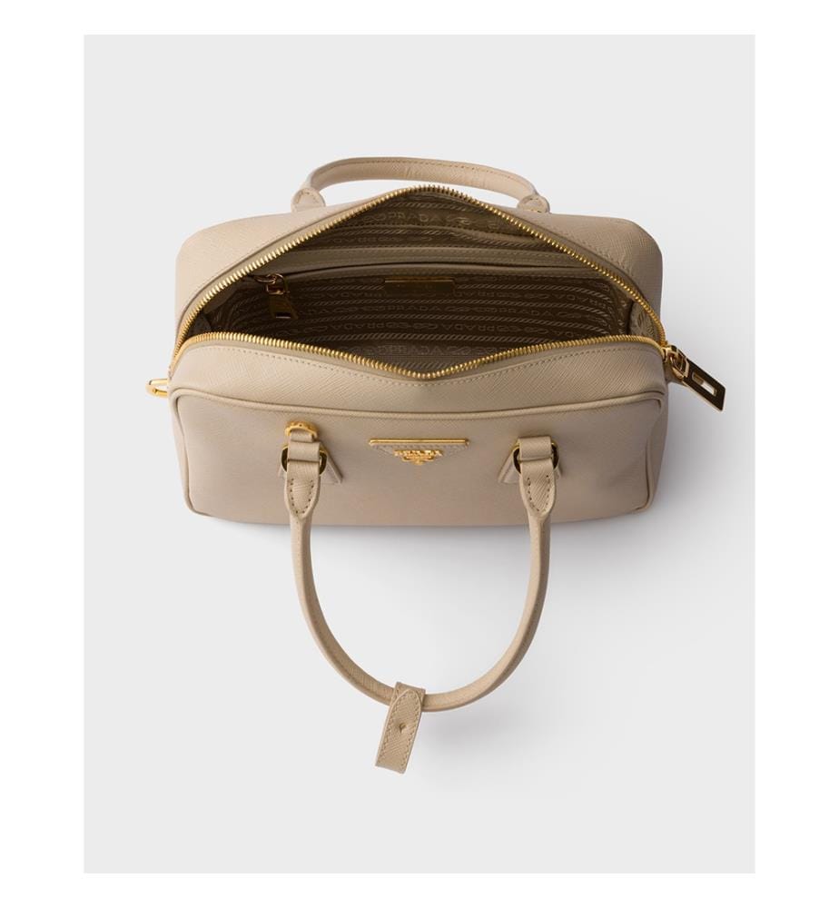 Petit sac à main Saffiano - Travertin