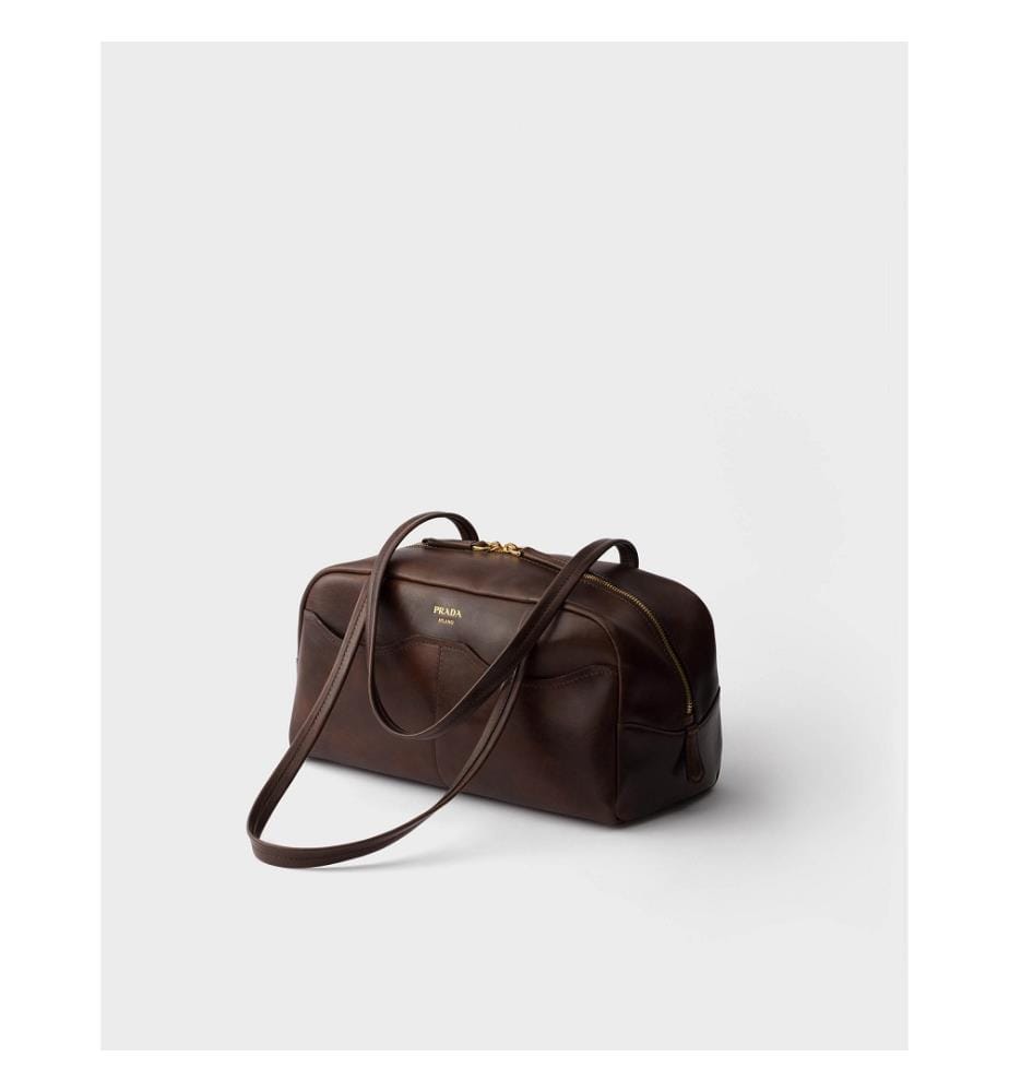 Carry Large Sac à main en cuir antique - Marron
