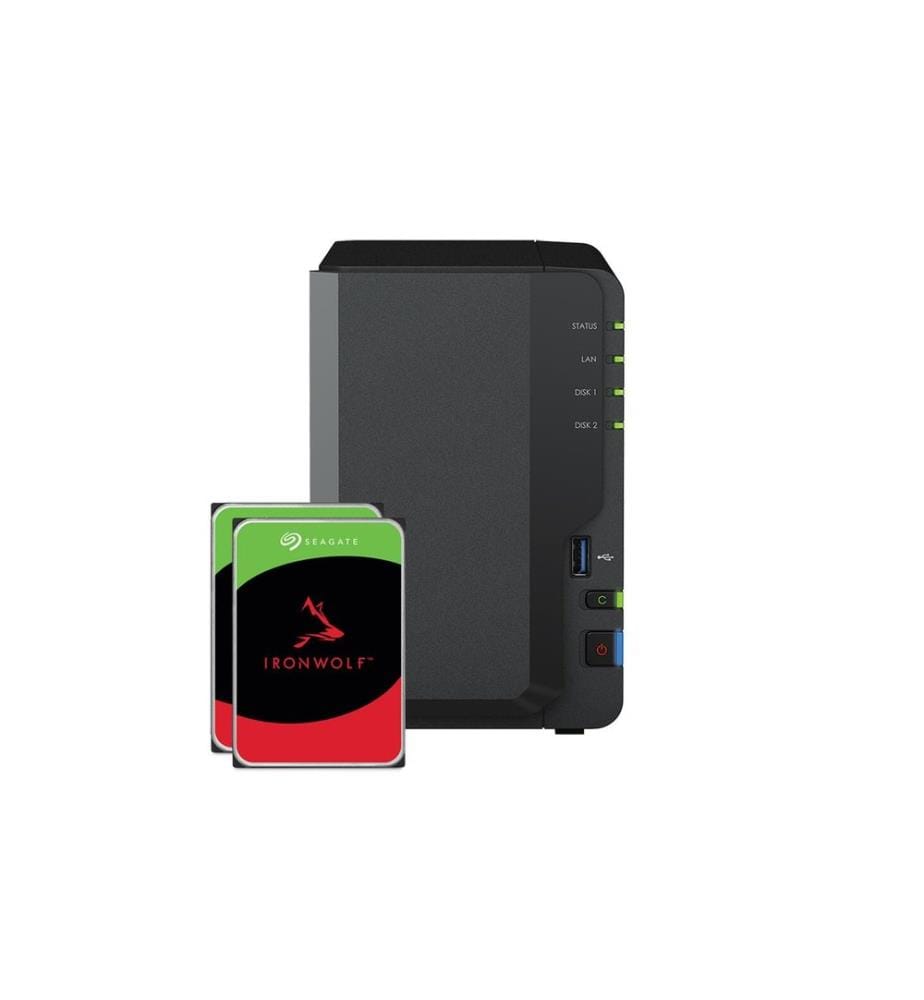 SYNOLOGY - NAS DiskStation DS223, 2-bay Seagate Ironwolf 8 TB