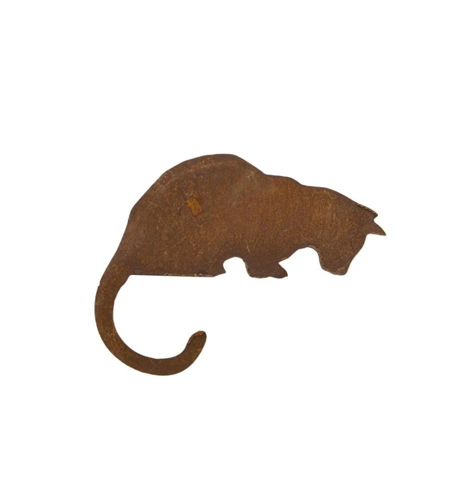 AMBIANCE - Figure décorative Un chat sur une assiette, regardant vers le bas