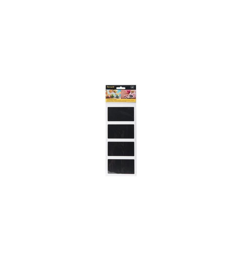 SECURIT - Kreidetafel-Sticker 4.7 x 8 cm Rechteck, 8 Stück