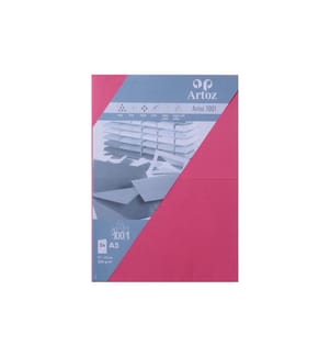 ARTOZ - Carte vierge 1001, A5, 5 feuilles, fuchsia