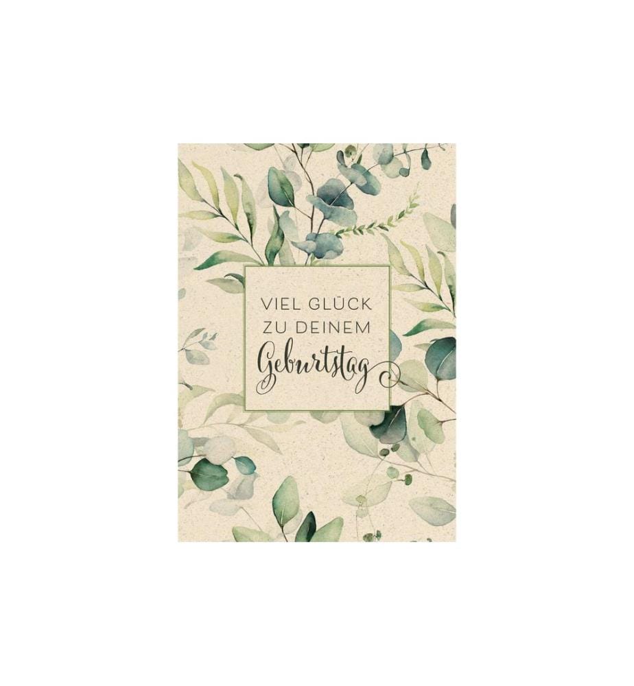 NATUR VERLAG - Carte de félicitations Vintage Bonne chance 17.5 x 12.2 cm