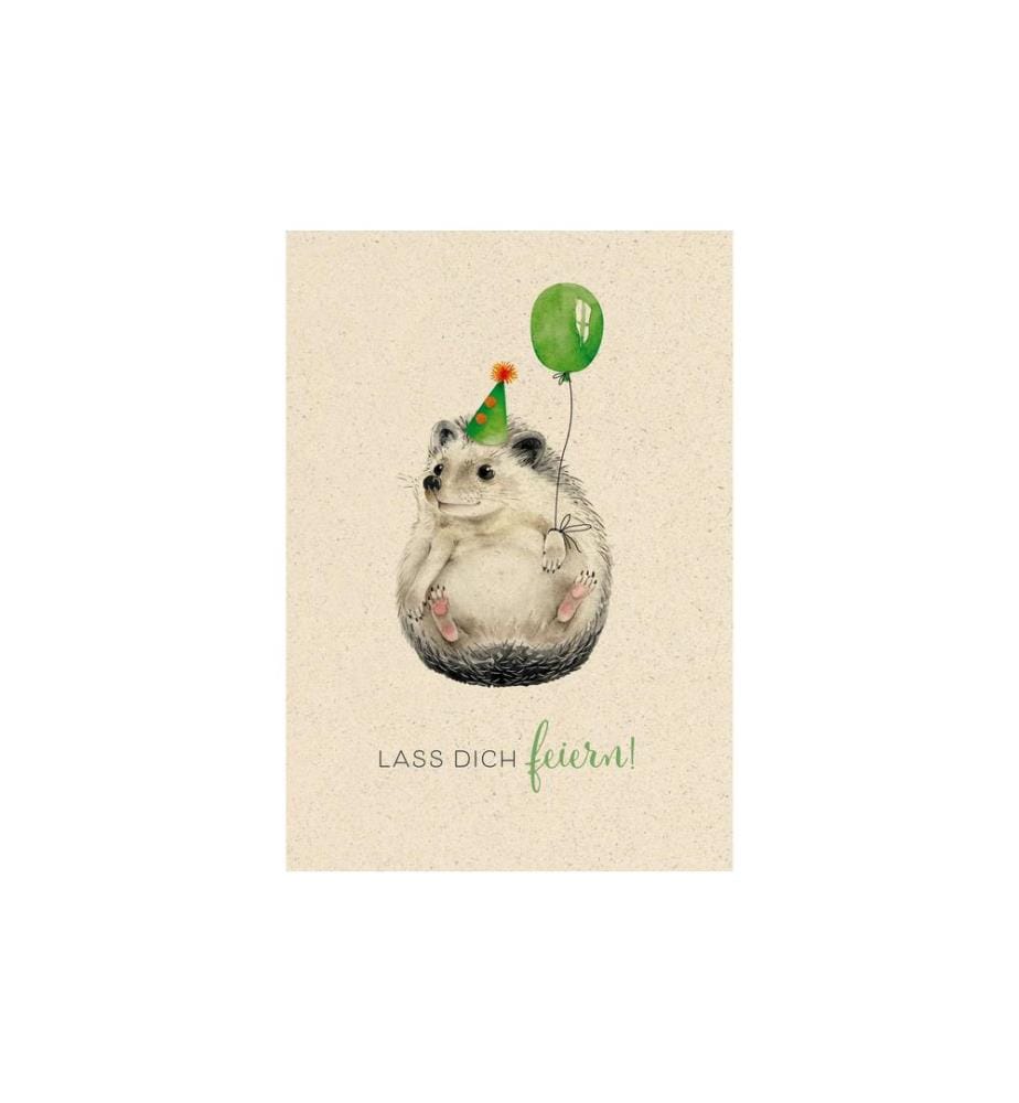 NATUR VERLAG - Carte de félicitations Hérisson 17.5 x 12.2 cm