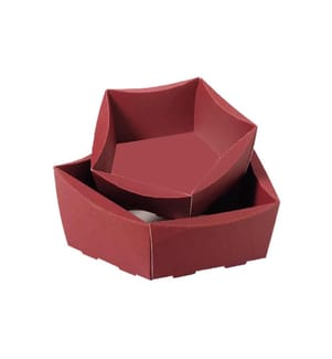 BRIEGER - Corbeille cadeau Royal pentagonale 1 pièce, Bordeaux