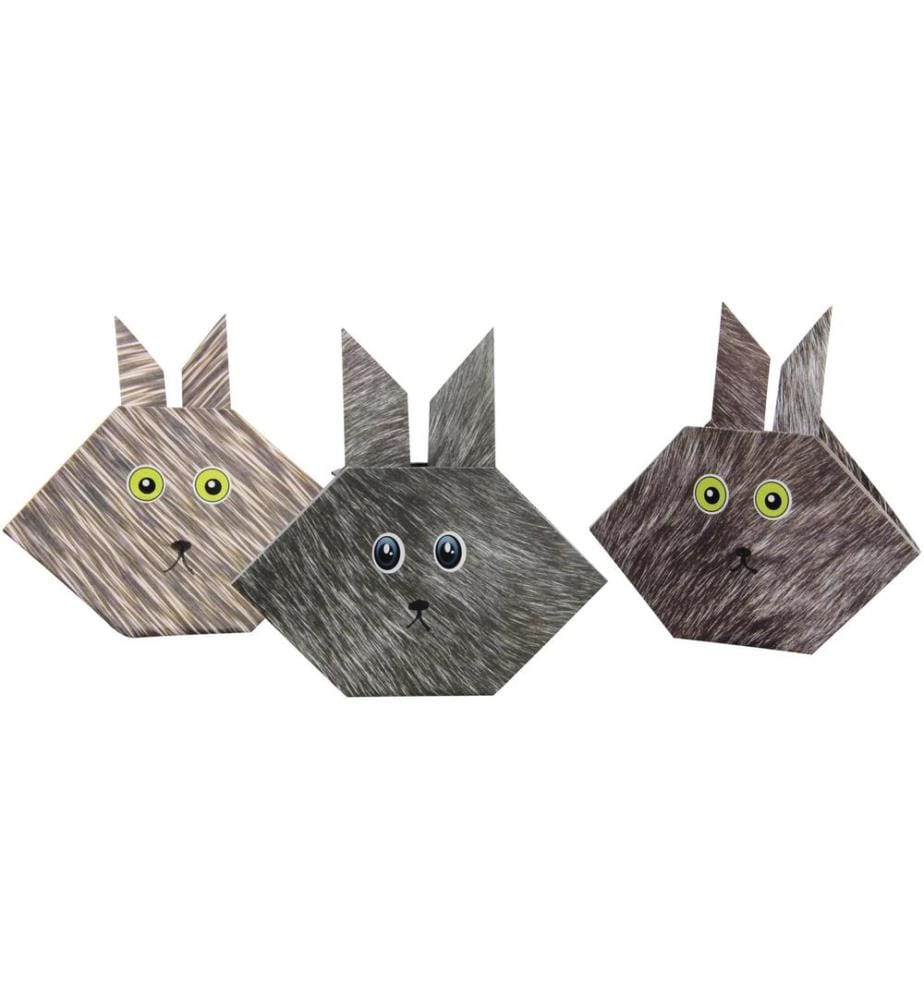AVENUE MANDARINE - Feuilles origami Origami papier Zoo 60 feuilles, 20 x 20 cm
