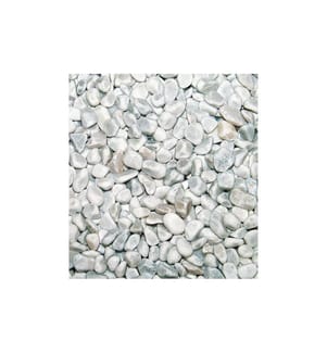 AMBIANCE - Pierres décoratives Bianco Carrara, 1-3 cm, Gris