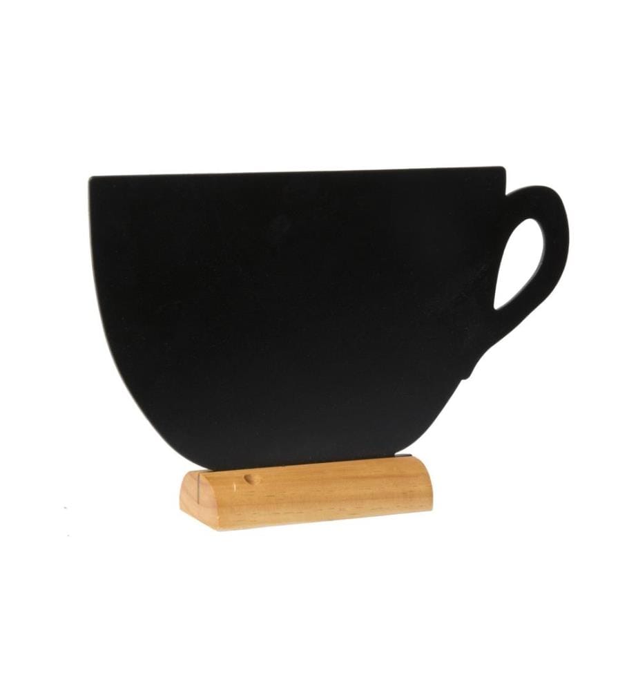 SECURIT - Tableau noir de table Silhouette Cup Brun clair/Noir