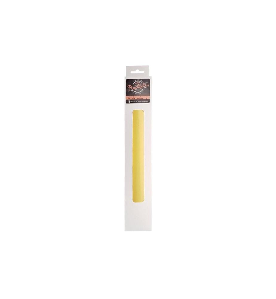Chemica - Film thermocollant Flock jaune citron