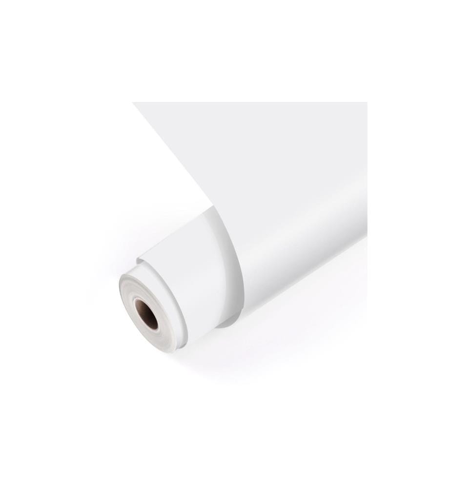 LOKLIK - Vinyle adhésif permanent Matless Blanc, 33 x 305 cm