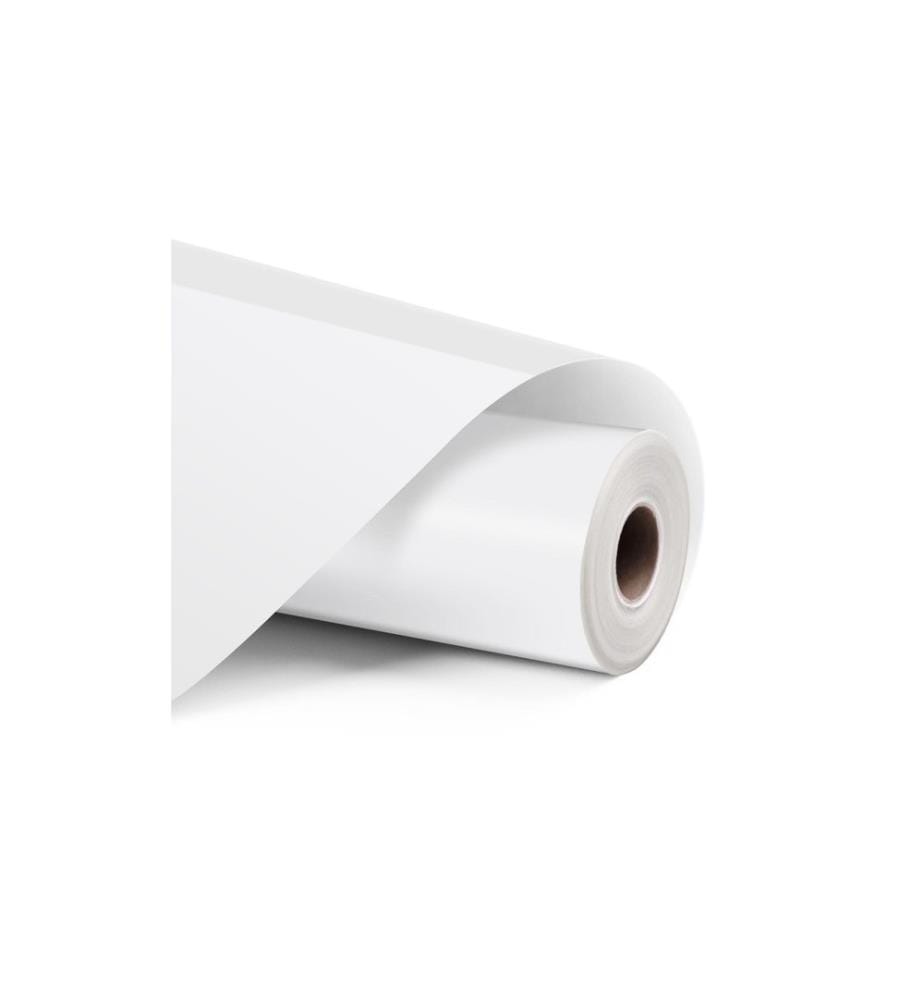LOKLIK - Vinyle adhésif permanent Matless Blanc, 33 x 305 cm