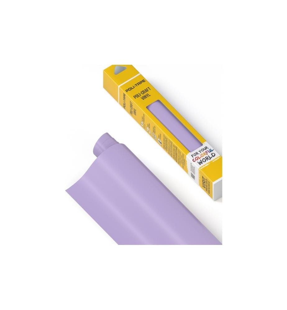 Poli-Tape - Vinylfolie Permanent 30.5 x 183 cm, Hellviolett matt