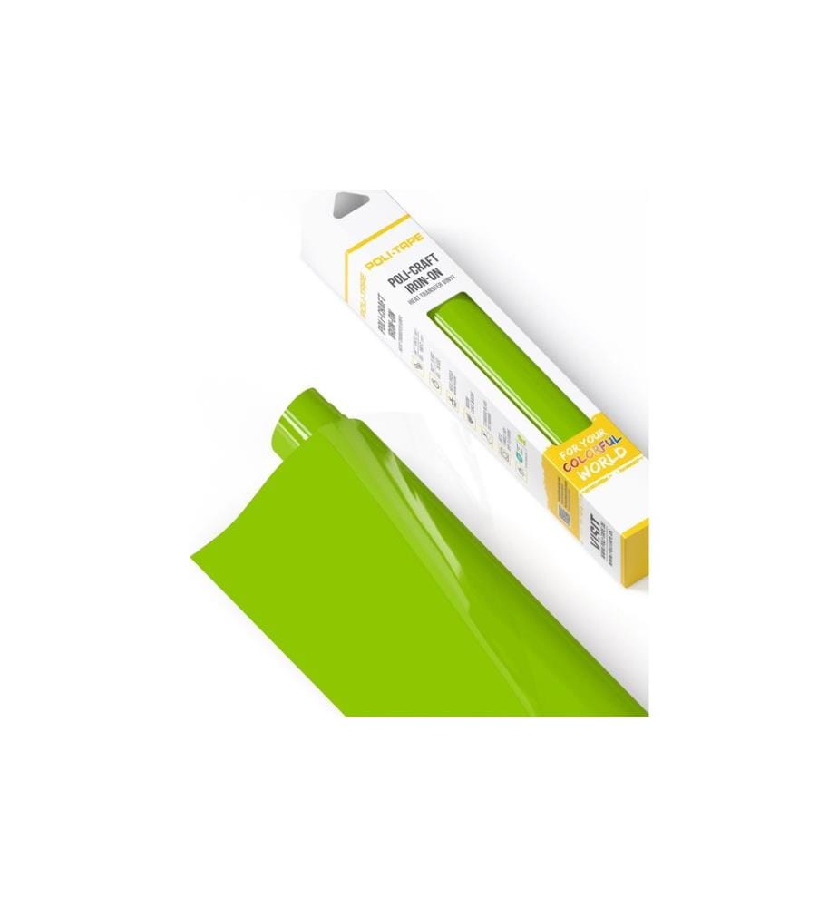 Poli-Tape - Film thermocollant Poli-Flex turbo, 30.5 x 122 cm, vert pomme