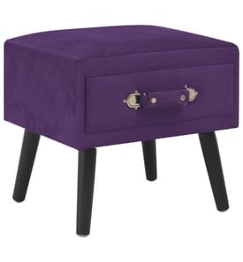 Nachttisch Dunkelviolett 40 x 35 x 40 Samt