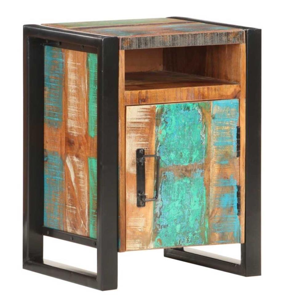 Nachttisch 40x35x55 cm Altholz Massiv