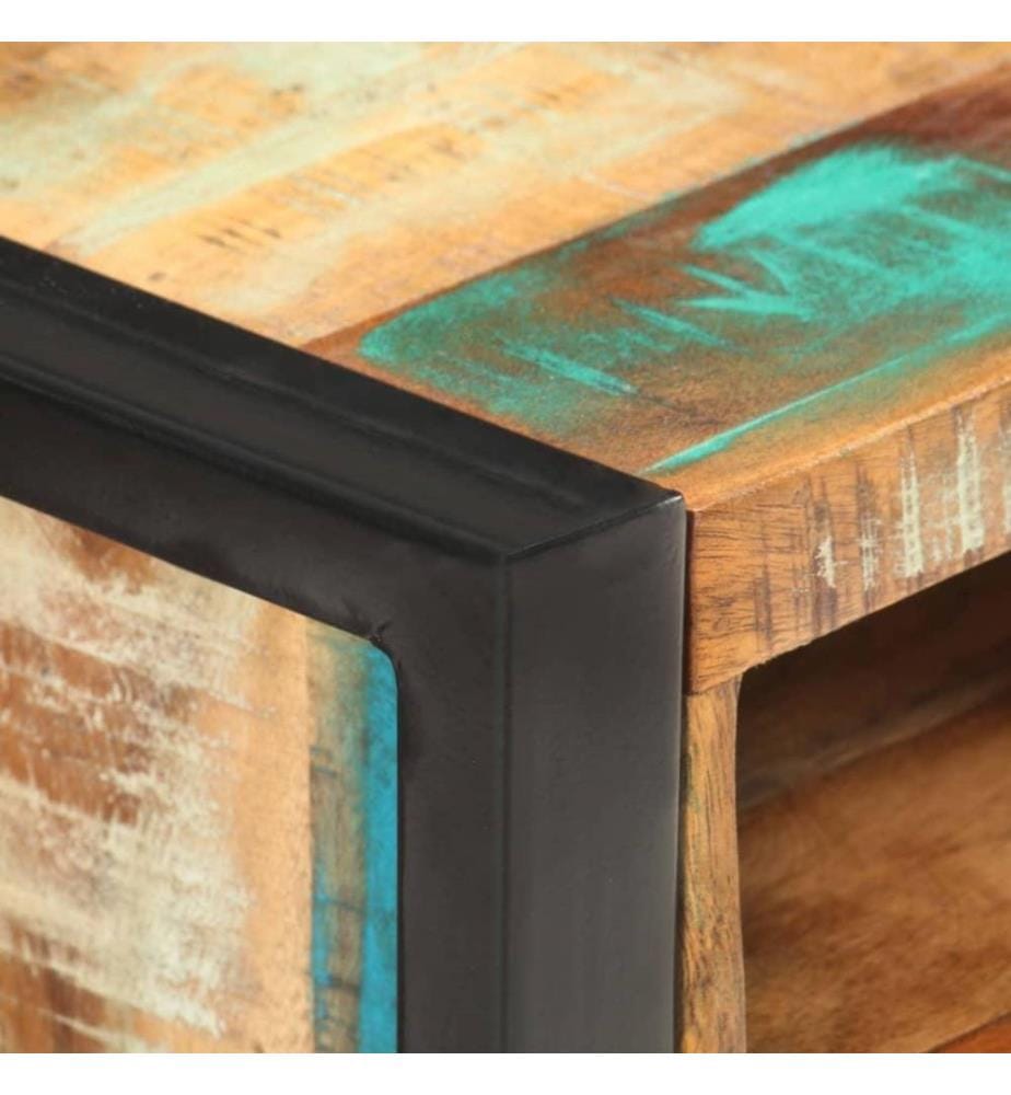 Nachttisch 40x35x55 cm Altholz Massiv