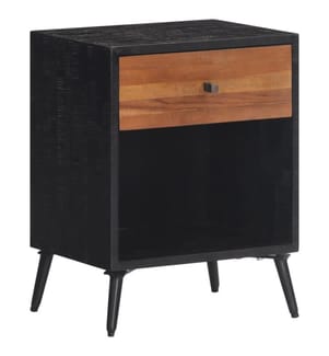 Table de chevet 40x30x50 cm bois massif de teck