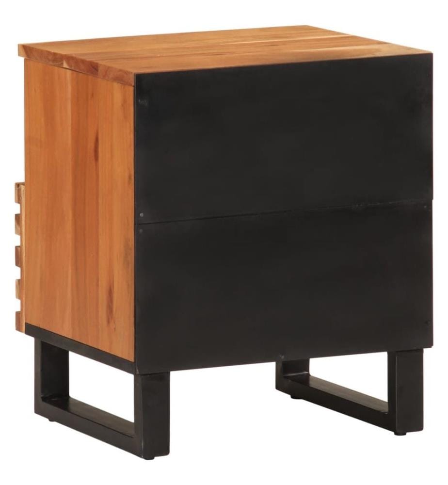 Nachttisch 40x34x46 cm Massivholz Akazie