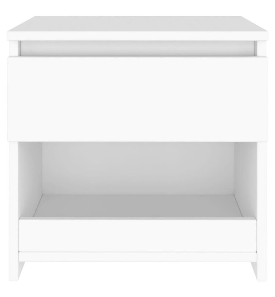 Nachttisch Weiss 40x30x39 cm Holzwerkstoff