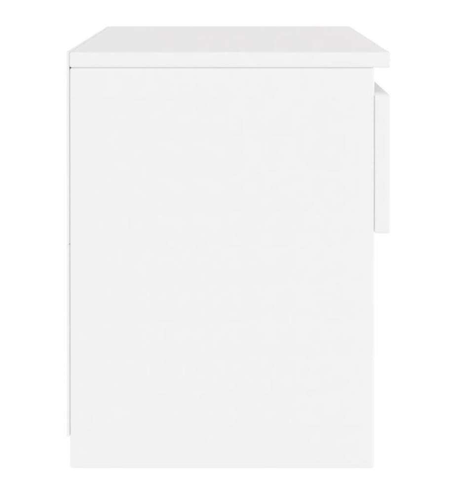 Nachttisch Weiss 40x30x39 cm Holzwerkstoff
