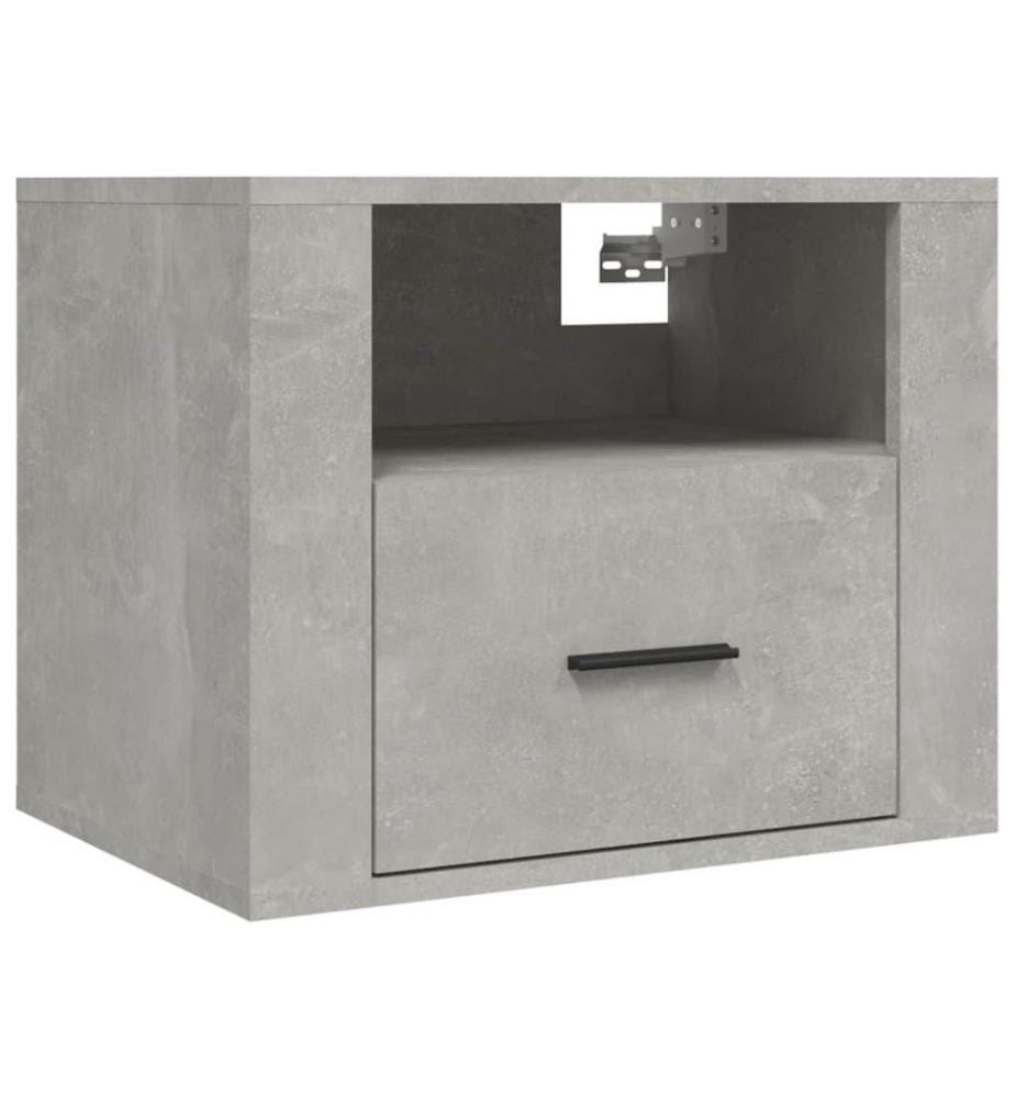 Wand-Nachttisch Betongrau 50x36x40 cm