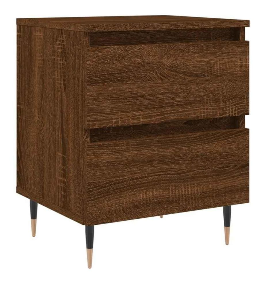 Nachttisch Braun Eichen-Optik 40x35x50 cm Holzwerkstoff