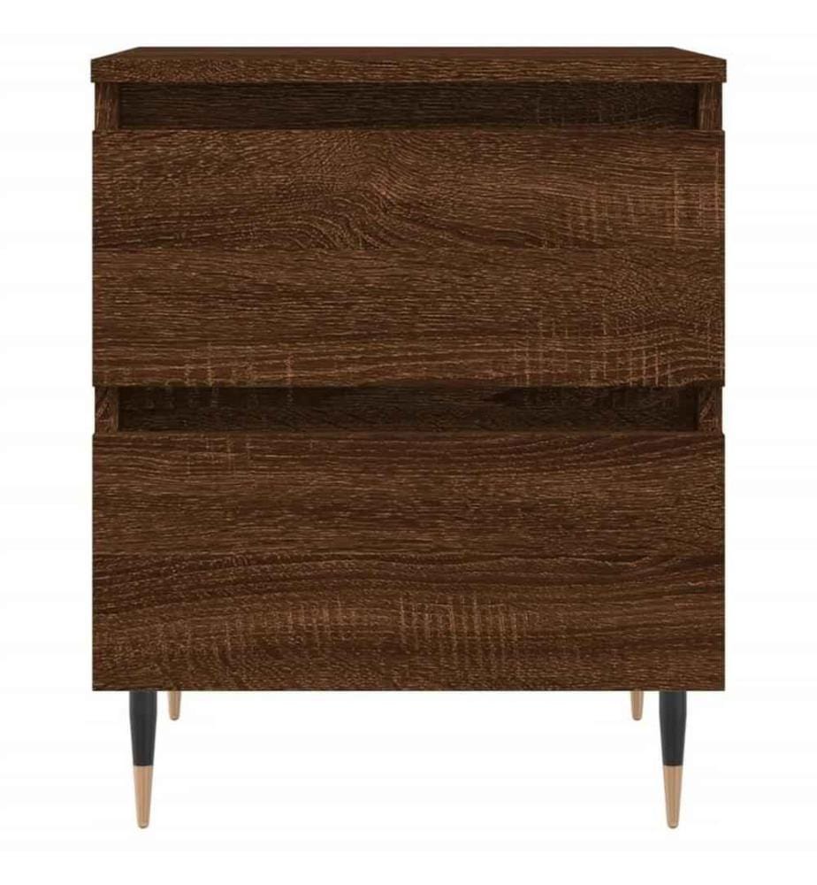 Nachttisch Braun Eichen-Optik 40x35x50 cm Holzwerkstoff