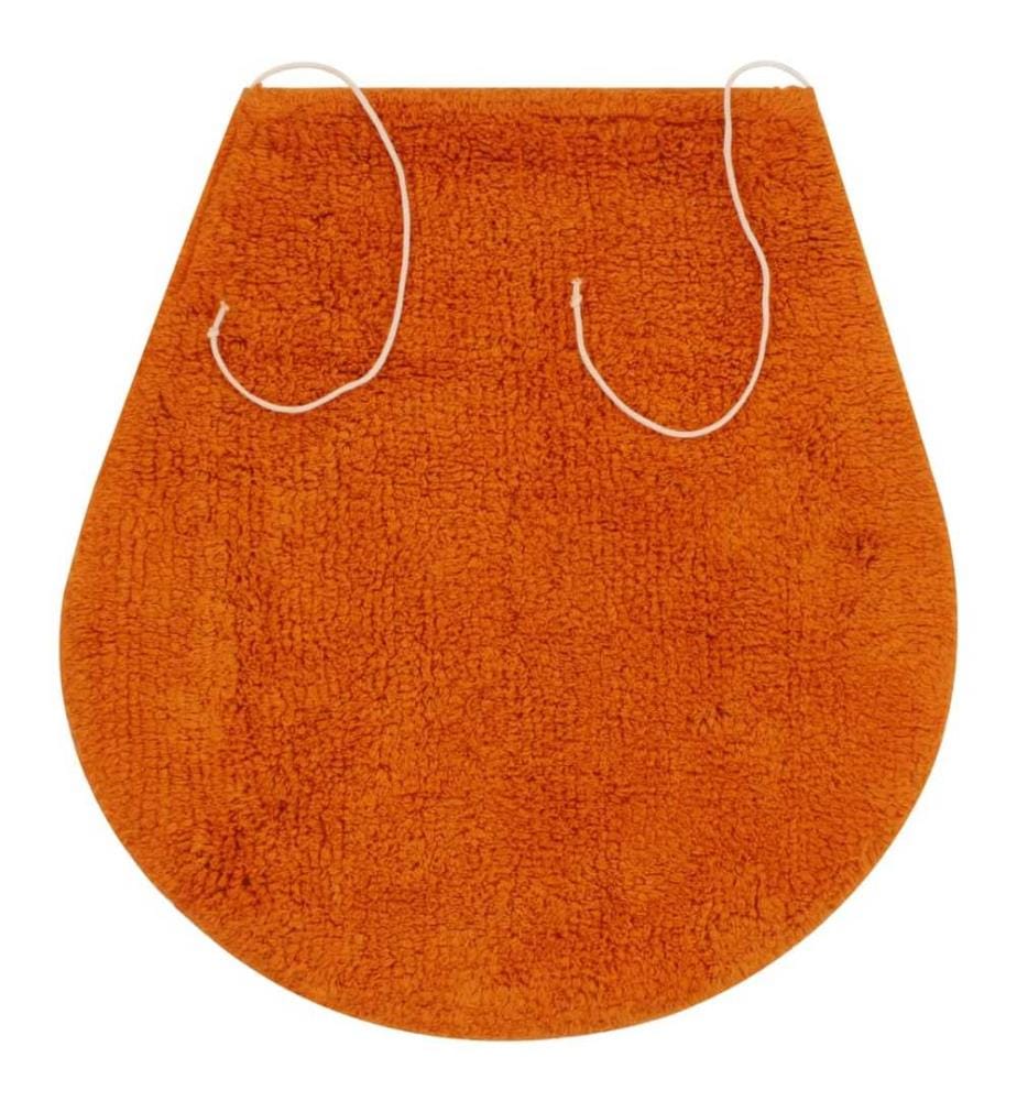 Badematten-Set 3-tlg. Stoff Orange