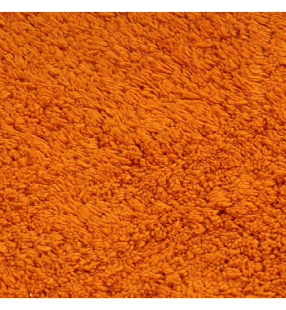 Badematten-Set 3-tlg. Stoff Orange