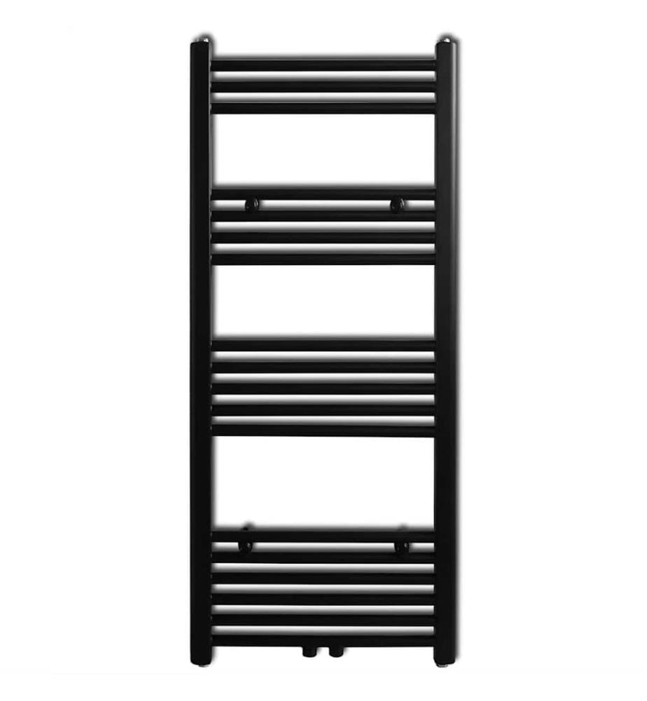 Handtuchheizkörper Warmwasser Gerade Schwarz 500x1160 mm