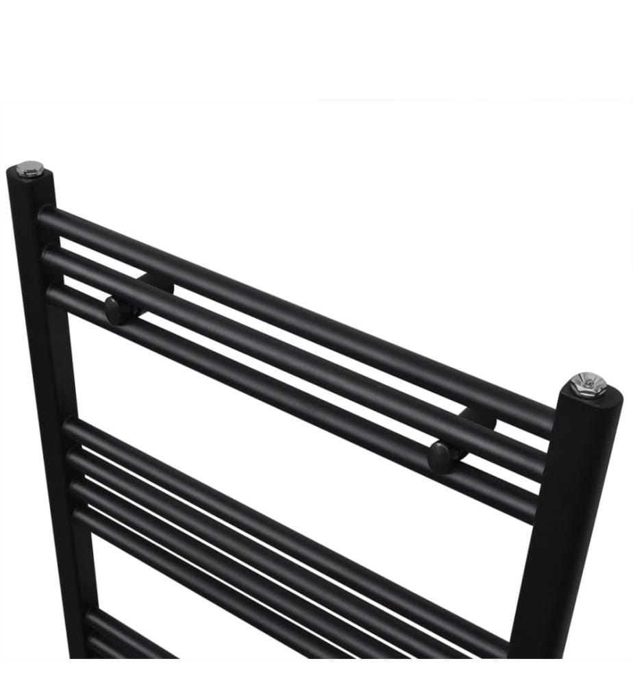 Handtuchheizkörper Warmwasser Gerade Schwarz 500x1160 mm