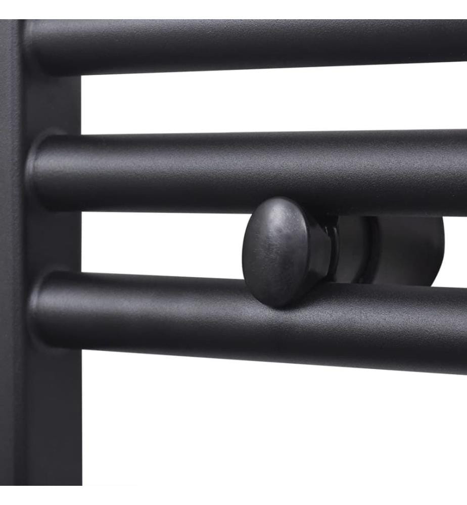 Handtuchheizkörper Warmwasser Gerade Schwarz 500x1160 mm