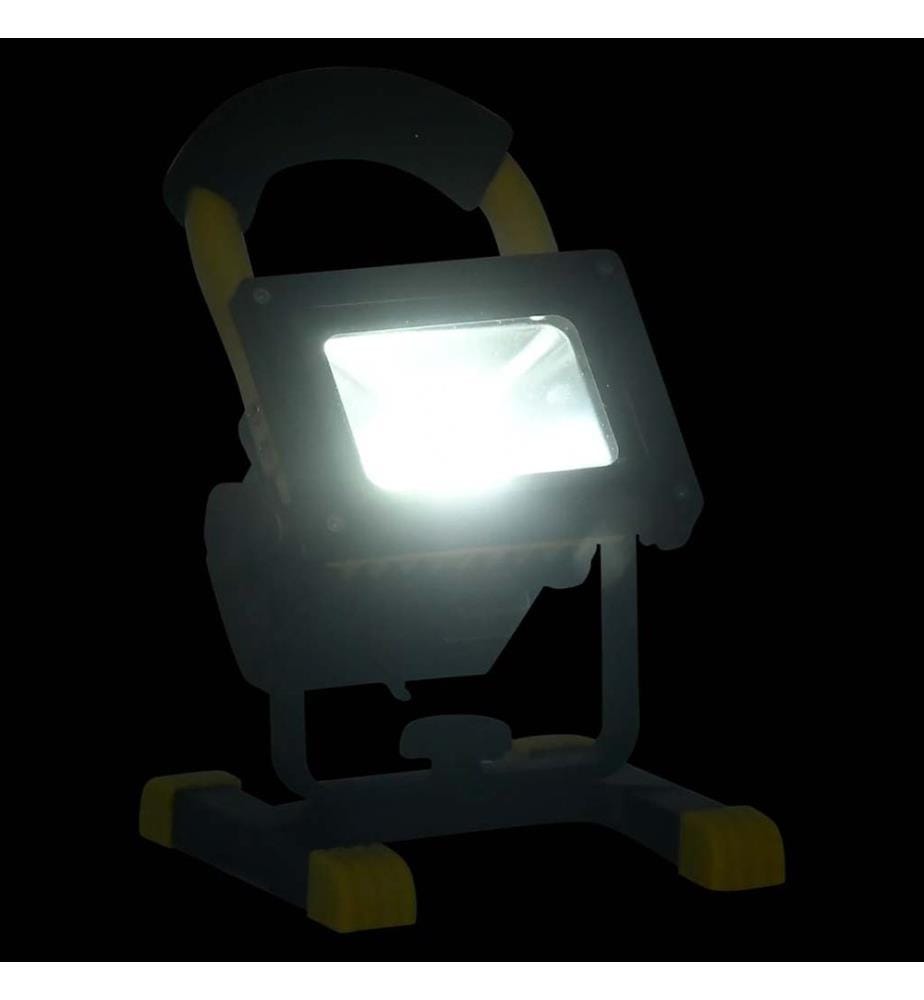 Projecteur à LED rechargeable avec poignée 30 W Blanc froid