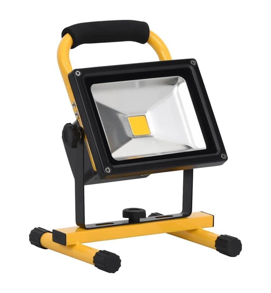 Projecteur à LED rechargeable avec poignée 30 W Blanc froid