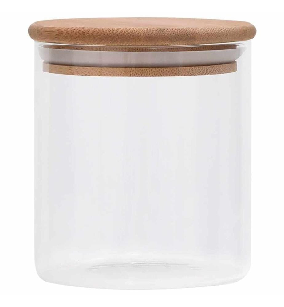 Vorratsgläser mit Bambusdeckel 10 Stk. 600 ml