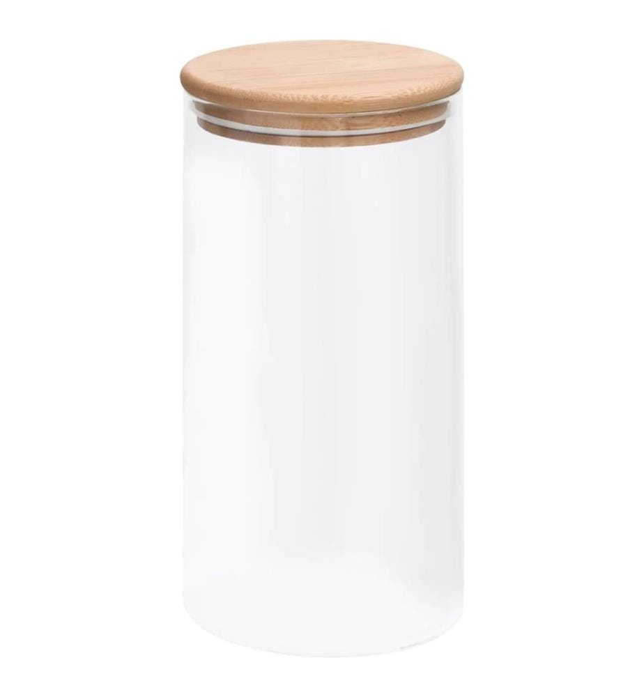 Vorratsgläser mit Bambusdeckel 4 Stk. 1200 ml