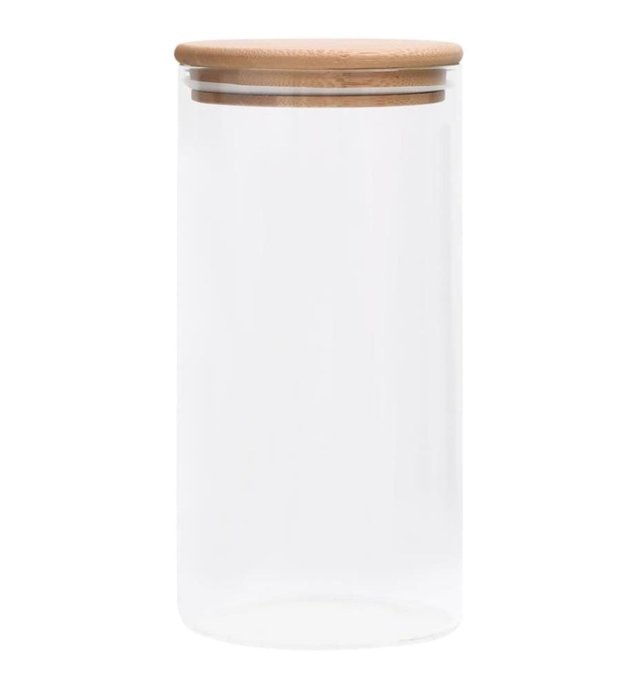 Vorratsgläser mit Bambusdeckel 4 Stk. 1200 ml