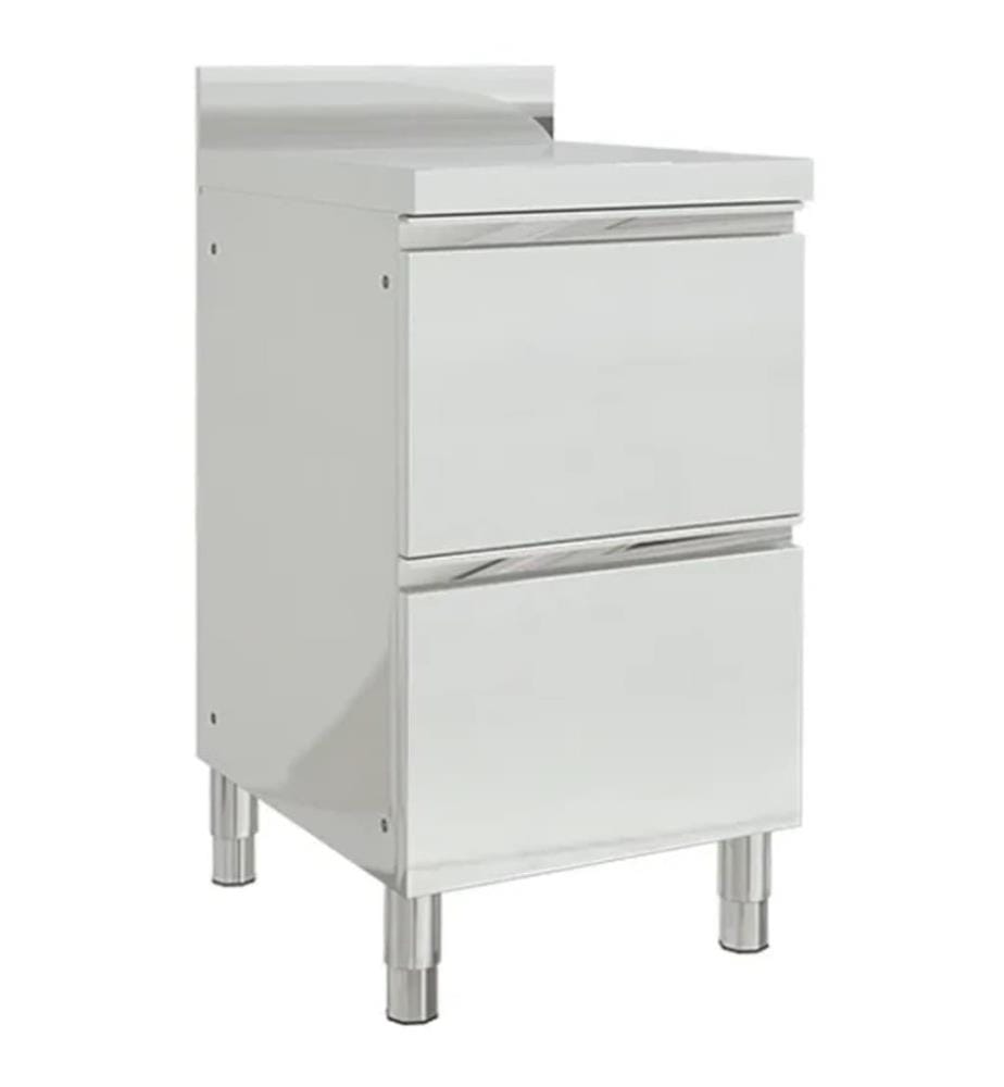 Gewerbe-Küchenschrank mit 2 Schubladen 50x60x96 cm
