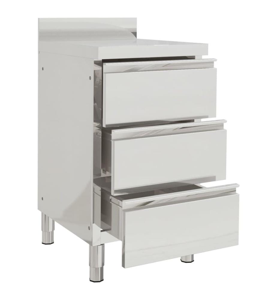 Gewerbe-Küchenschrank mit 3 Schubladen 50x60x96 cm
