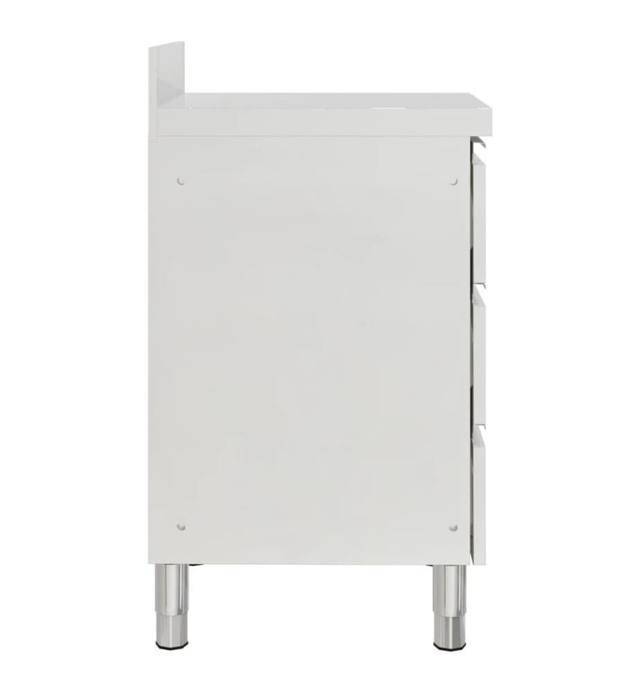 Gewerbe-Küchenschrank mit 3 Schubladen 50x60x96 cm